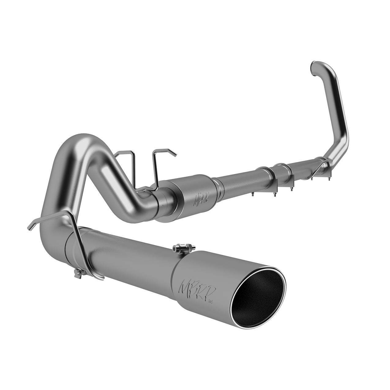 MBRP | 4 Inch Turbo Back Single Side Exit T409 Stainless Steel For 99-03 Ford F-250/350 7.3L Powerstroke  | S6200409