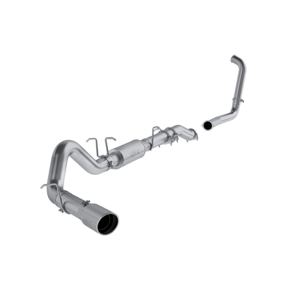 MBRP | 4 Inch Turbo Back Single Side Stock Cat Exit T409 Stainless Steel For 03-07 Ford F-250/350 6.0L Extended Cab/Crew Cab  | S6206409