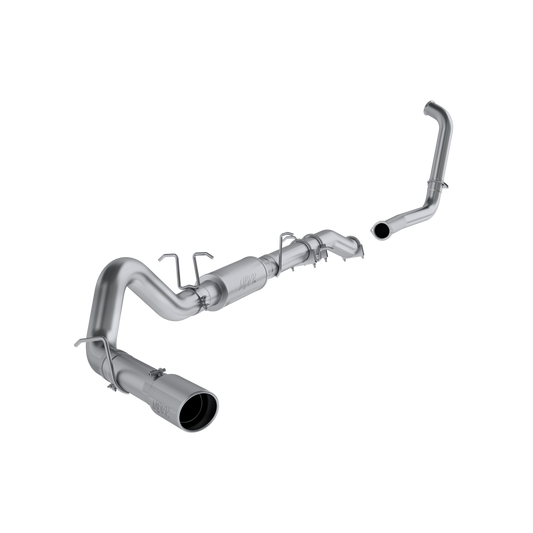 MBRP | 4 Inch Turbo Back Single Side Stock Cat Exit T409 Stainless Steel For 03-07 Ford F-250/350 6.0L Extended Cab/Crew Cab  | S6206409
