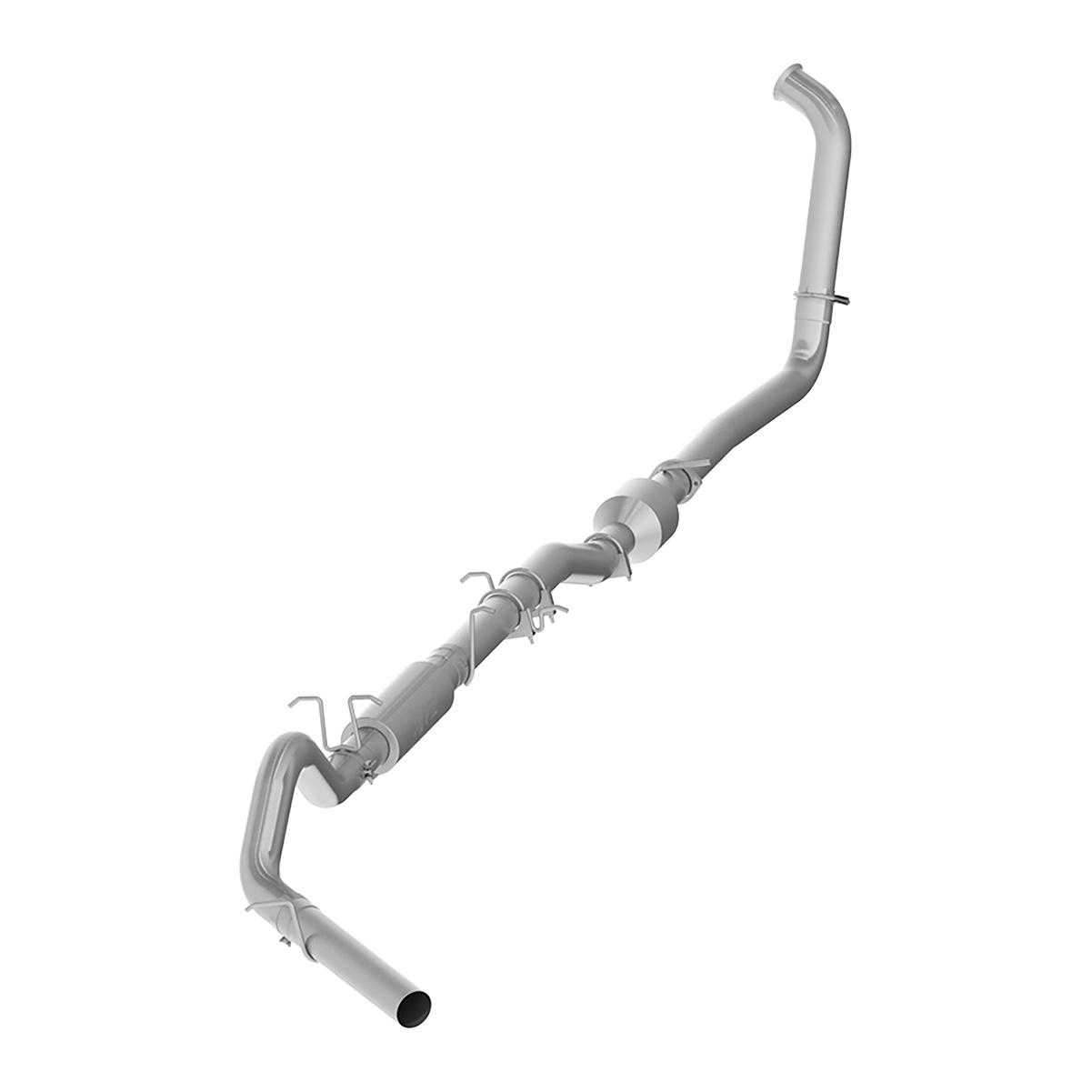 MBRP | 4 Inch Turbo Back Single Side Stock Cat For 03-07 Ford F-250/350 6.0L, Extended Cab/Crew Cab  | S6206P