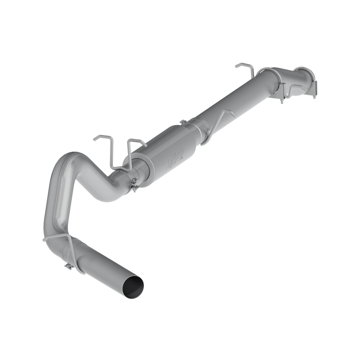 MBRP | 4 Inch Cat Back Exhaust System Single Side Stock Cat For 03-07 Ford F-250/350 6.0L, Extended Cab/Crew Cab  | S6208P