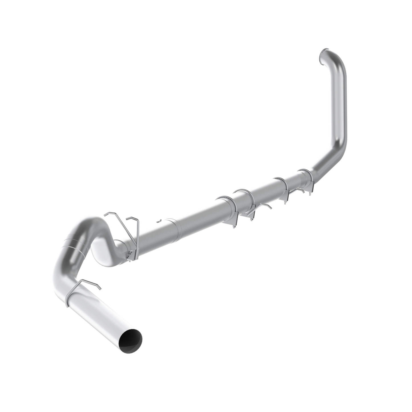 MBRP | 5 Inch Turbo Back Off Road Single No Muffler Aluminized Steel For 99-03 Ford F-250/350 7.3L  | S62220PLM