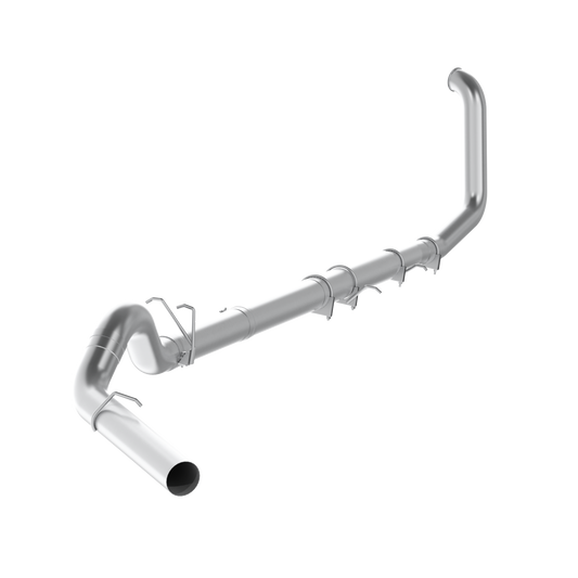 MBRP | 5 Inch Turbo Back Off Road Single No Muffler Aluminized Steel For 99-03 Ford F-250/350 7.3L  | S62220PLM