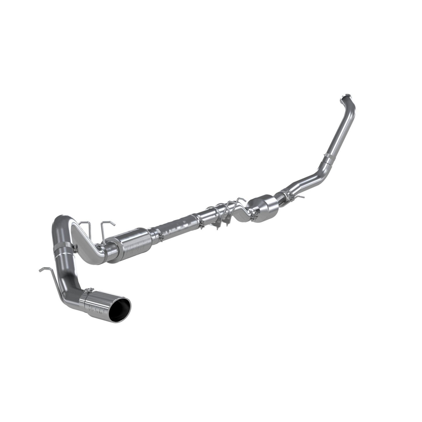 MBRP | 4 Inch Exhaust System Kit Turbo Back For 03-07 Ford F-350/450/550 6.0L Single Side Exit Aluminized Steel  | S6240AL