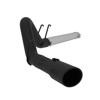 MBRP | 4 Inch Filter Back Single Side Exit Black Coated For 08-10 Ford F-250/350/450 6.4L Powerstroke  | S6242BLK