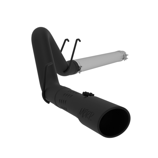 MBRP | 4 Inch Filter Back Single Side Exit Black Coated For 08-10 Ford F-250/350/450 6.4L Powerstroke  | S6242BLK