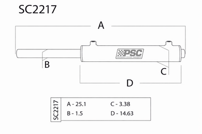 PSC Double-Ended Full Hydraulic Steering Cylinders & Kits - product image 21