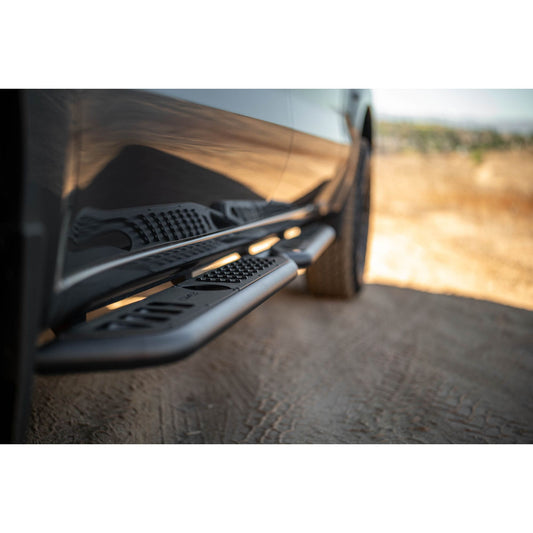 DV8 OFF-ROAD | 2019 2024 GMC Sierra 1500 & Chevrolet Silverado 1500 Crew Cab OE Plus Side Steps  | SRCS1-01