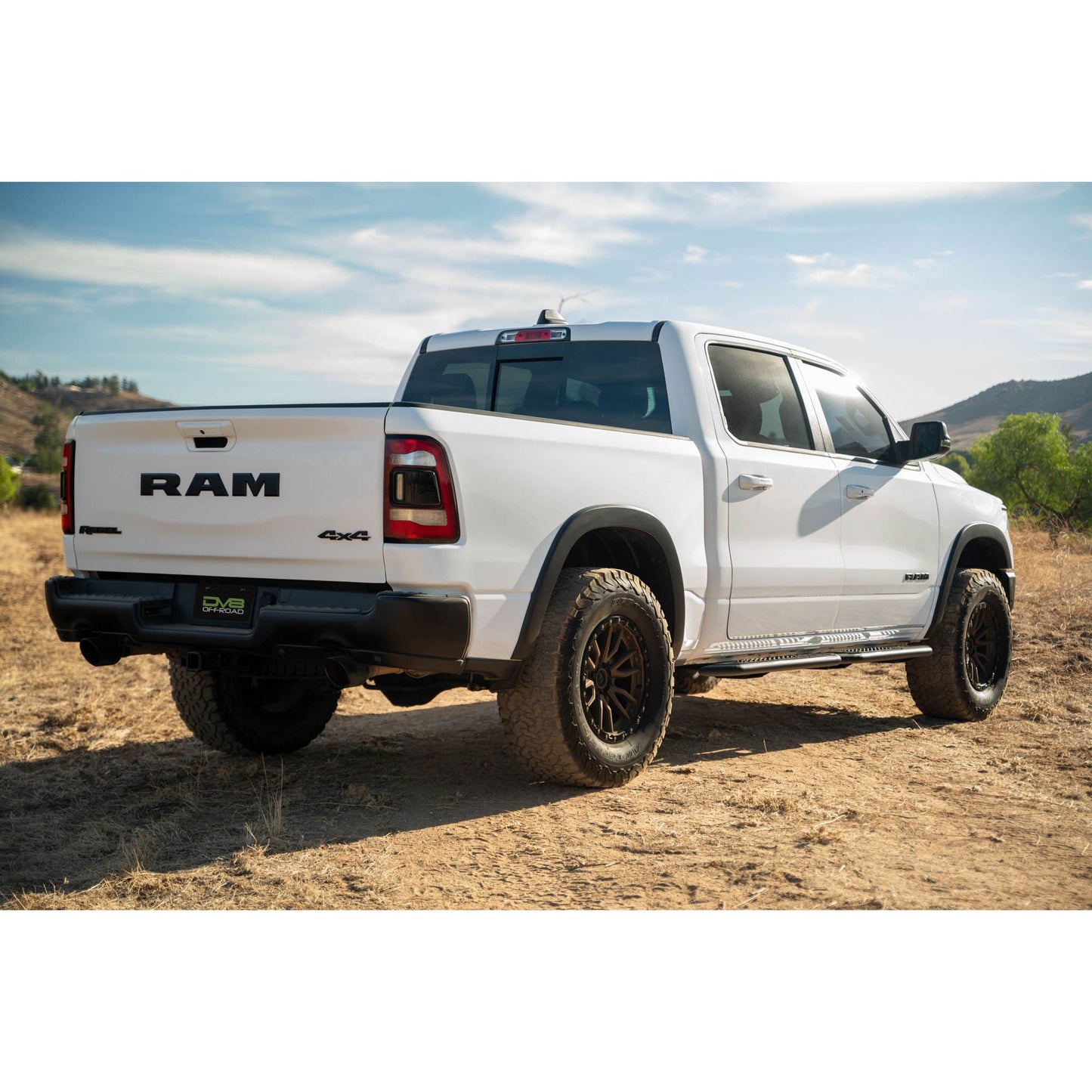 DV8 OFF-ROAD | 2019 2025 RAM 1500 Crew Cab OE Plus Side Steps  | SRDR1-01