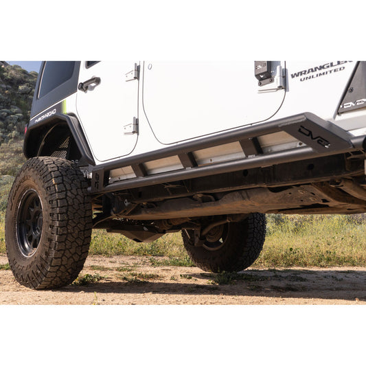 DV8 OFF-ROAD | 2007 2018 Jeep Wrangler JK 4 Door Rock Sliders  | SRJK-07
