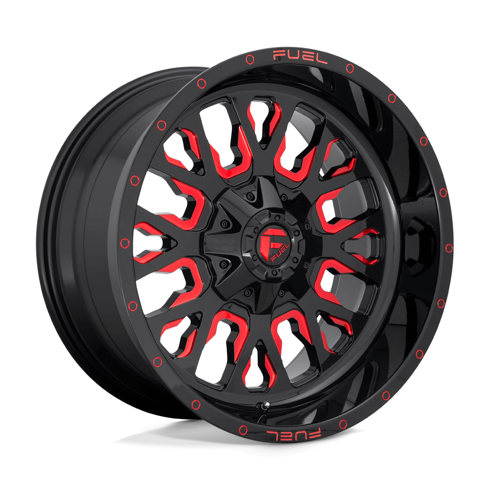 FUEL D612 STROKE Gloss Black Red Tinted Clear