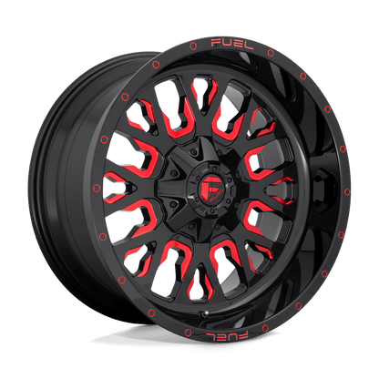 FUEL D612 STROKE Gloss Black Red Tinted Clear