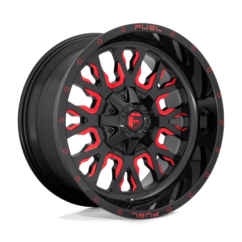 FUEL D612 STROKE Gloss Black Red Tinted Clear