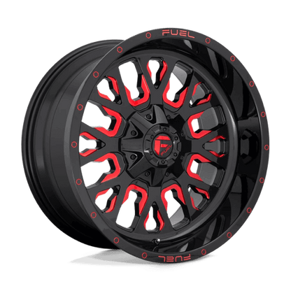 FUEL D612 STROKE Gloss Black Red Tinted Clear