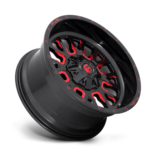 FUEL D612 STROKE Gloss Black Red Tinted Clear