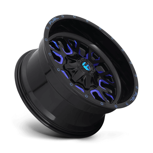 FUEL D645 STROKE Gloss Black Blue Tinted Clear