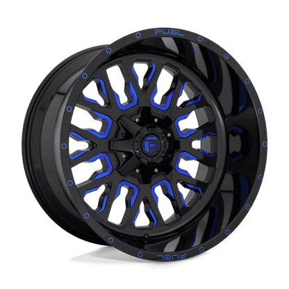 FUEL D645 STROKE Gloss Black Blue Tinted Clear