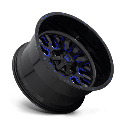 FUEL D645 STROKE Gloss Black Blue Tinted Clear