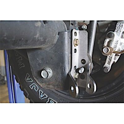 SYNERGY SYN8074 Rear Lower Shock Relocation Kit DOR for 2007-18 JK