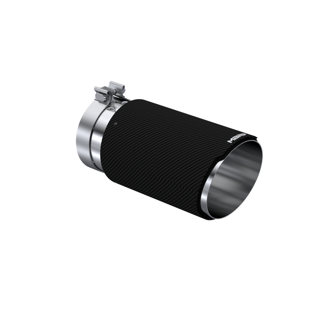 MBRP | Universal Carbon Fiber, 5-Inch Inlet, 6-Inch OD, 12-Inch Length, Dual Wall Angle Cut,  | T5075CF
