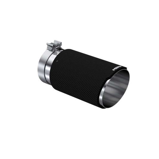 MBRP | Universal Carbon Fiber, 5-Inch Inlet, 6-Inch OD, 12-Inch Length, Dual Wall Angle Cut,  | T5075CF