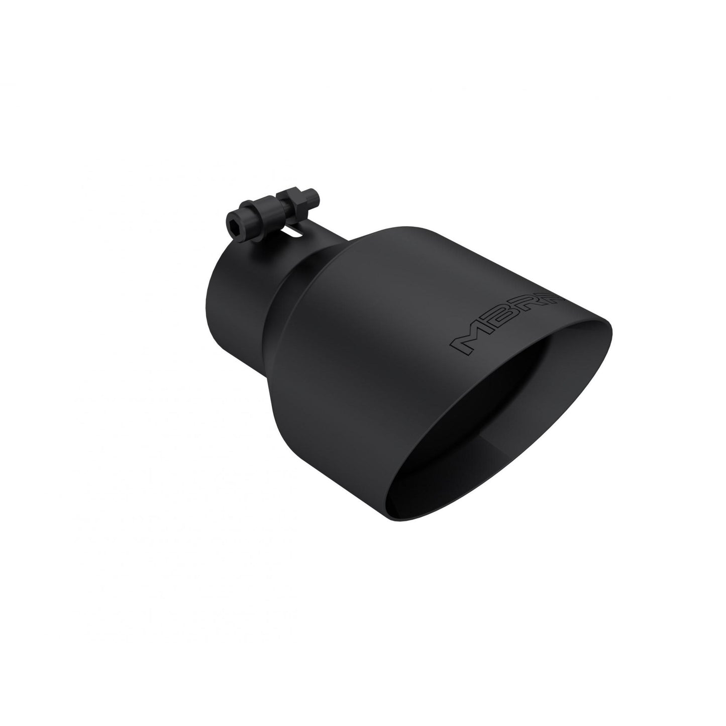 MBRP Universal Black-Coated Tip 3 Inch ID 5 Inch OD Out 8 Inch Length Angle Cut Dual Wall Armor BLK T5187BLK