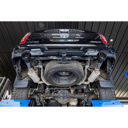 MBRP | 2019-2024 Ram 1500 5.7L Hemi Black Exhaust Tips, Armor BLK 5 Inch OD Dual Wall Angle Cut, Sold In Pairs  | T5199BLK
