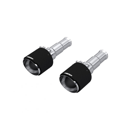 MBRP | 2019-2024 Ram 1500 5.7L Hemi Carbon Fiber Exhaust Tips, 5 Inch OD Dual Wall Angle Cut, Sold In Pairs  | T5199CF