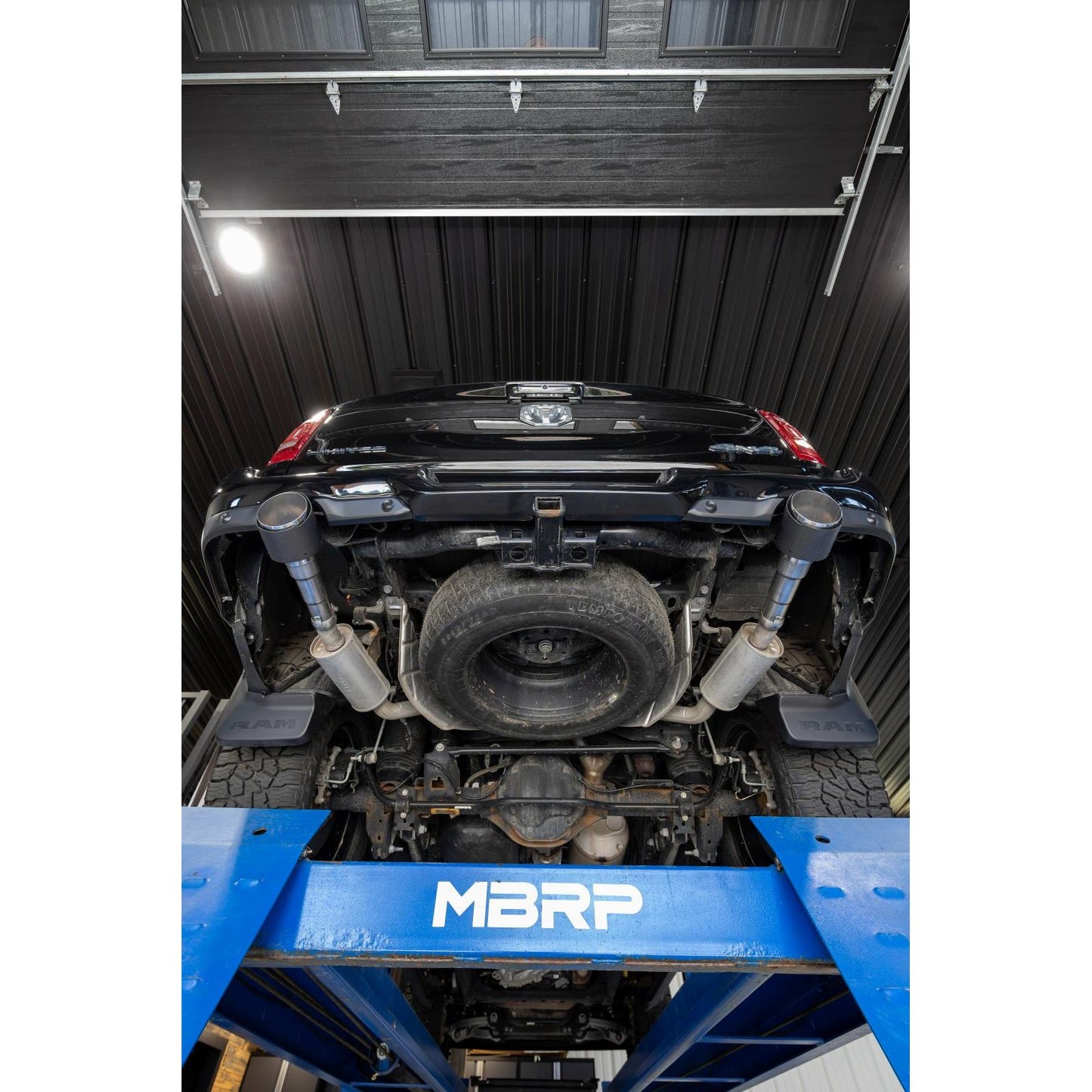 MBRP | 2019-2024 Ram 1500 5.7L Hemi Carbon Fiber Exhaust Tips, 5 Inch OD Dual Wall Angle Cut, Sold In Pairs  | T5199CF