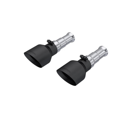 MBRP | 2009-2018 Ram 1500 and 2019-2024 Ram 1500 5.7L Hemi Black Exhaust Tips, Armor BLK 5 Inch OD Dual Wall Angle Cut. Sold In Pairs  | T5200BLK
