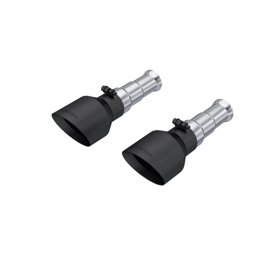 MBRP | 2009-2018 Ram 1500 and 2019-2024 Ram 1500 5.7L Hemi Black Exhaust Tips, Armor BLK 5 Inch OD Dual Wall Angle Cut. Sold In Pairs  | T5200BLK