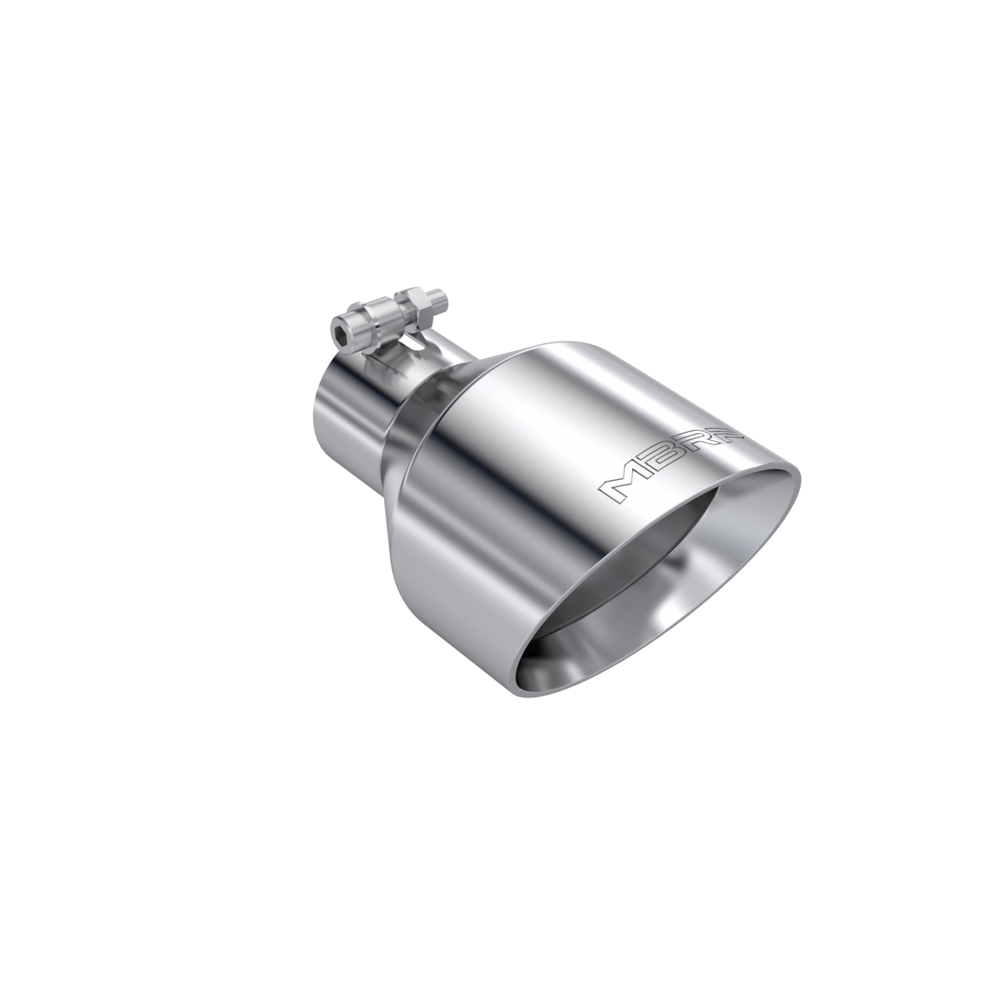 MBRP | Universal Mirror Polished Tip, 2.5-Inch ID, 5-Inch OD Angle Cut Dual Wall  | T5203