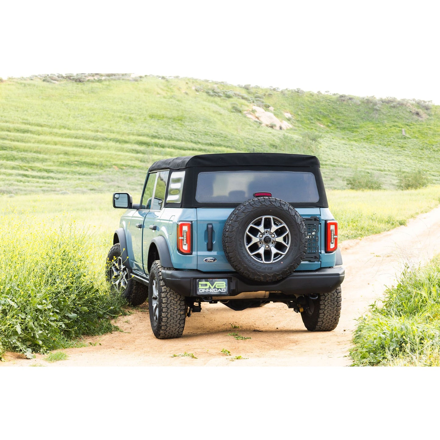 DV8 OFF-ROAD | 2021 2025 Ford Bronco Tailgate Reinforcement Molle Panel  | TCBR-04