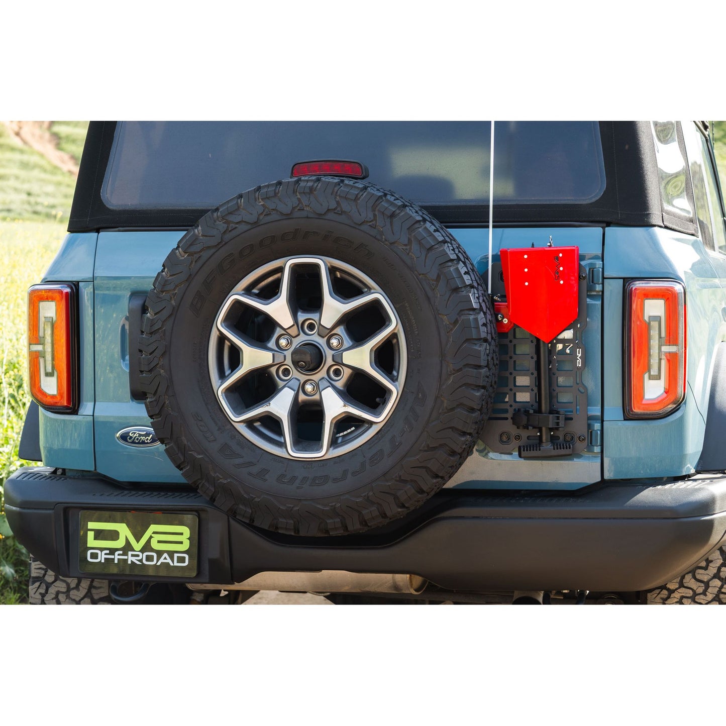 DV8 OFF-ROAD | 2021 2025 Ford Bronco Tailgate Reinforcement Molle Panel  | TCBR-04