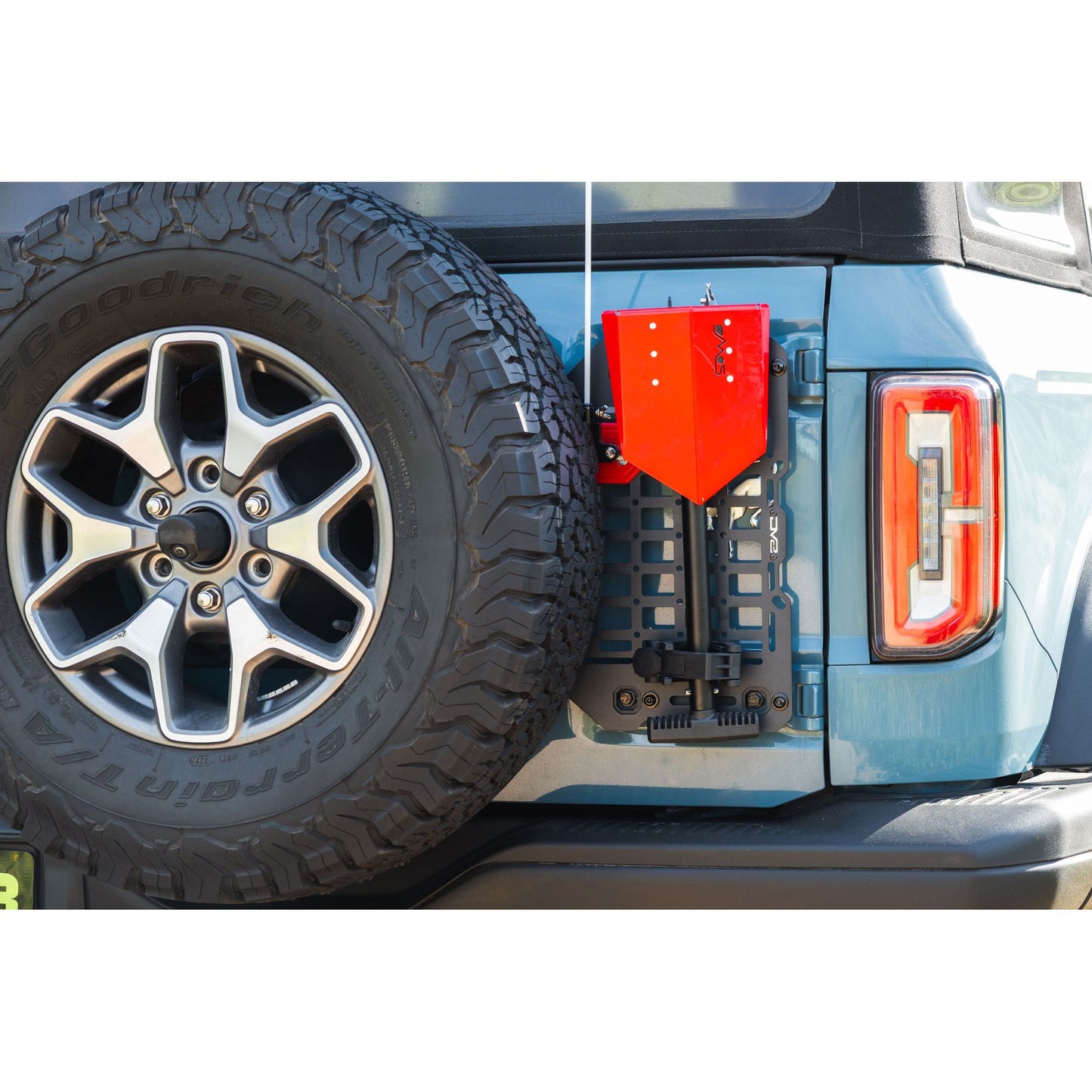 DV8 OFF-ROAD | 2021 2025 Ford Bronco Tailgate Reinforcement Molle Panel  | TCBR-04