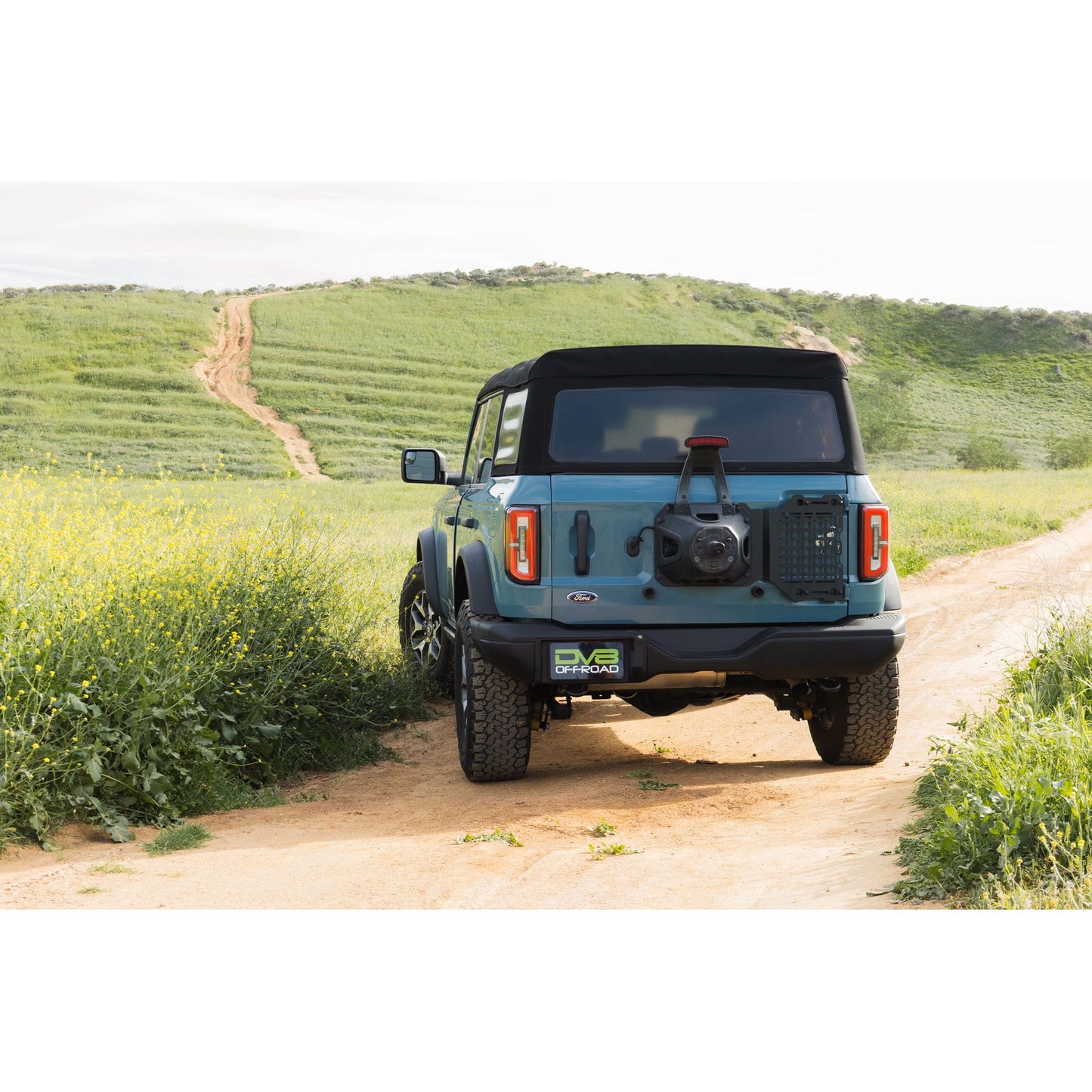 DV8 OFF-ROAD | 2021 2025 Ford Bronco Tailgate Reinforcement Molle Panel  | TCBR-04