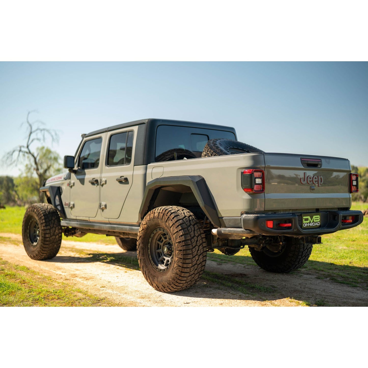 DV8 OFF-ROAD | 2020 2025 Jeep Gladiator JT Adjustable In Bed Tire Carrier  | TCGL-03