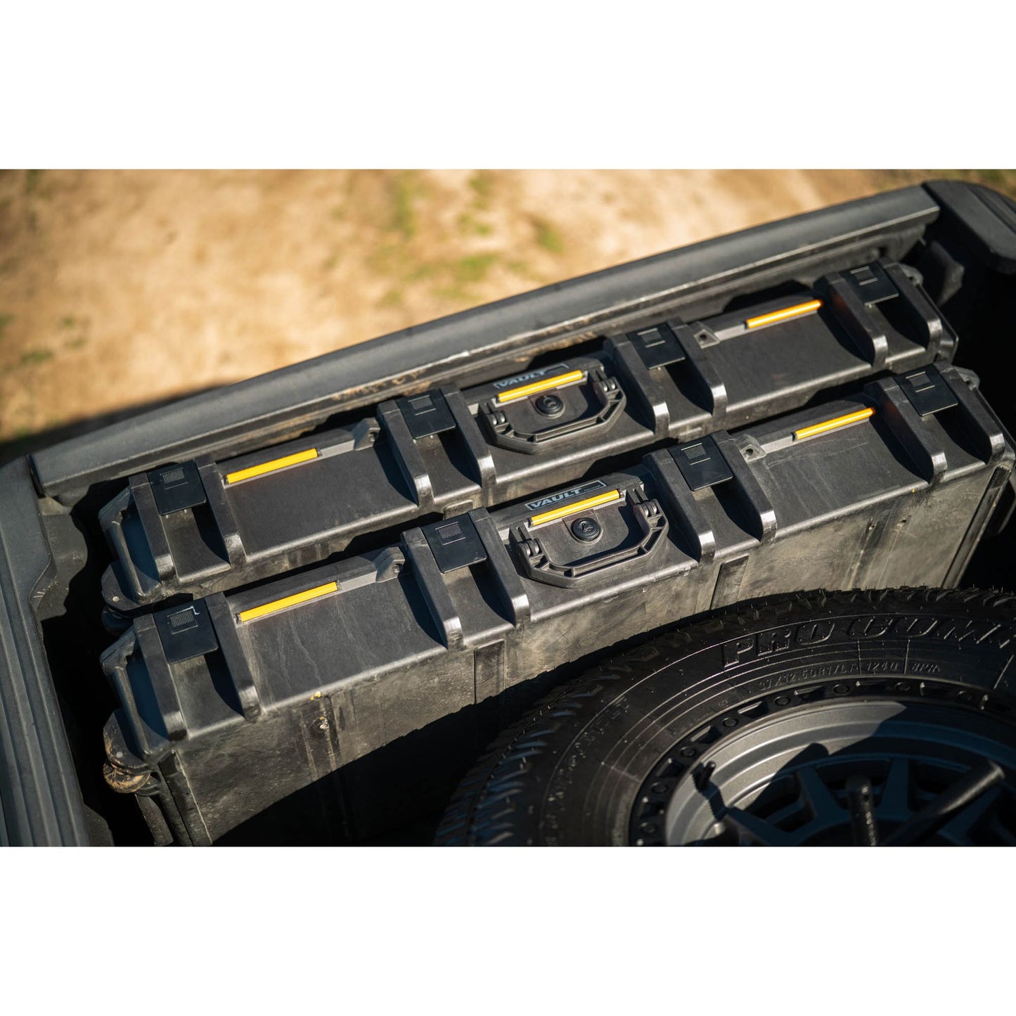 DV8 OFF-ROAD | 2020 2025 Jeep Gladiator JT Adjustable In Bed Tire Carrier  | TCGL-03