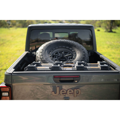 DV8 OFF-ROAD | 2020 2025 Jeep Gladiator JT Adjustable In Bed Tire Carrier  | TCGL-03