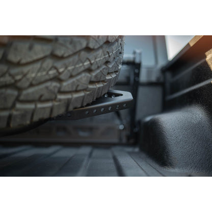 DV8 OFF-ROAD | 2020 2025 Jeep Gladiator JT Adjustable In Bed Tire Carrier  | TCGL-03
