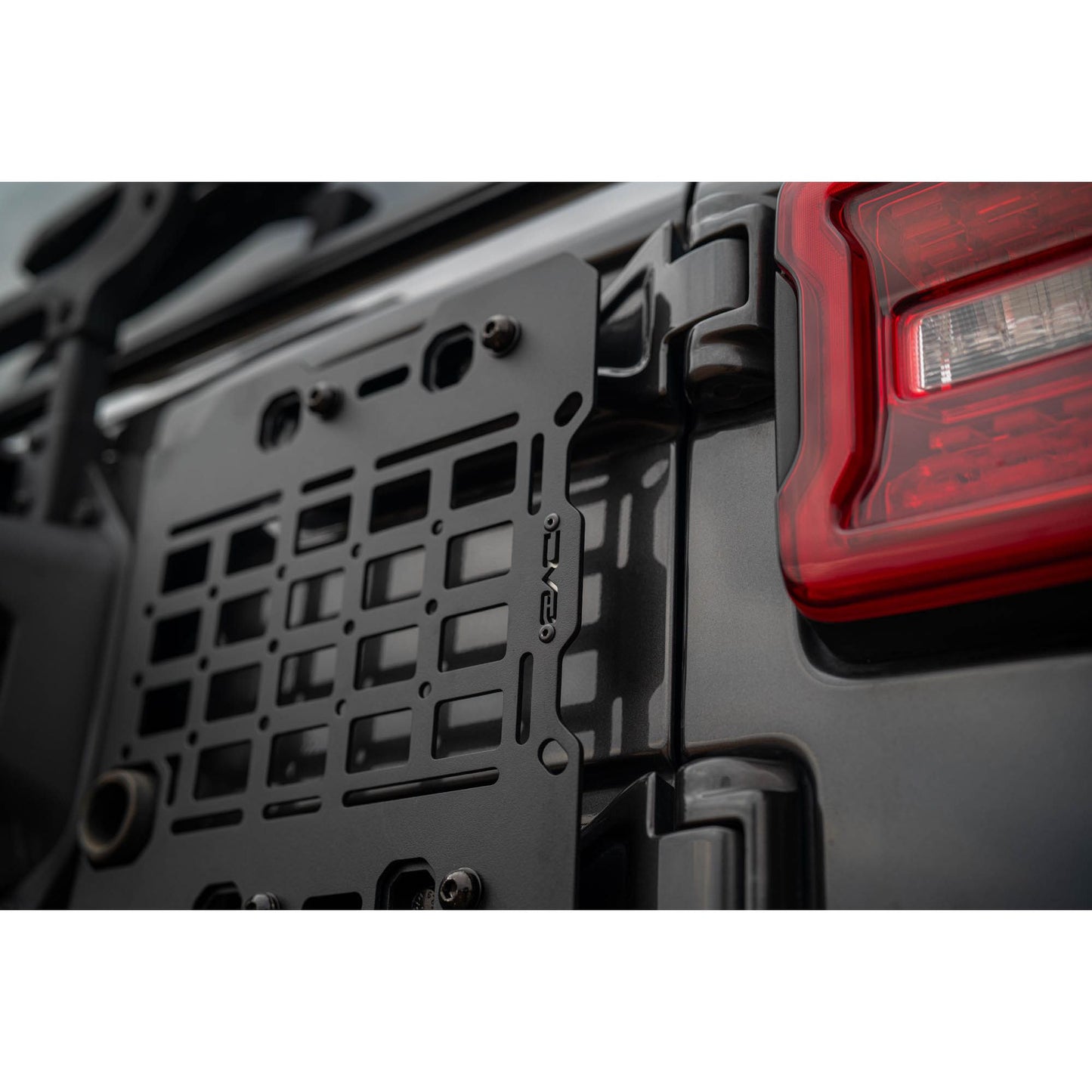 DV8 OFF-ROAD | 2018 2025 Jeep Wrangler JL Tailgate Reinforcement Molle Panel  | TCJL-04
