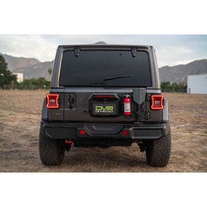 DV8 OFF-ROAD | 2018 2025 Jeep Wrangler JL Tailgate Reinforcement Molle Panel  | TCJL-04