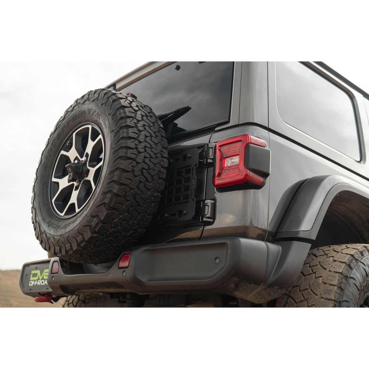 DV8 OFF-ROAD | 2018 2025 Jeep Wrangler JL Tailgate Reinforcement Molle Panel  | TCJL-04