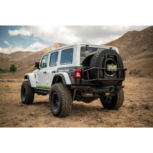 DV8 OFF-ROAD | 2018 2025 Jeep Wrangler JL Body Mounted Tire Carrier  | TCJL-14