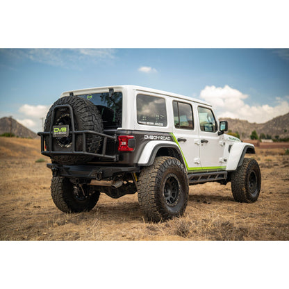 DV8 OFF-ROAD | 2018 2025 Jeep Wrangler JL Body Mounted Tire Carrier  | TCJL-14