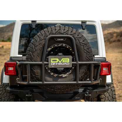 DV8 OFF-ROAD | 2018 2025 Jeep Wrangler JL Body Mounted Tire Carrier  | TCJL-14
