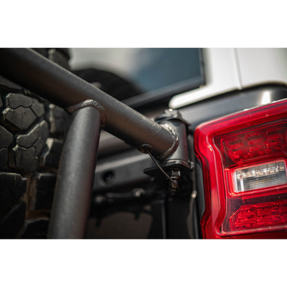 DV8 OFF-ROAD | 2018 2025 Jeep Wrangler JL Body Mounted Tire Carrier  | TCJL-14