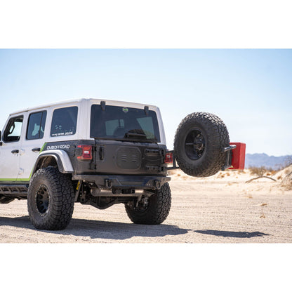 DV8 OFF-ROAD | 2018 2025 Jeep Wrangler JL Body Mounted Tire Carrier  | TCJL-14