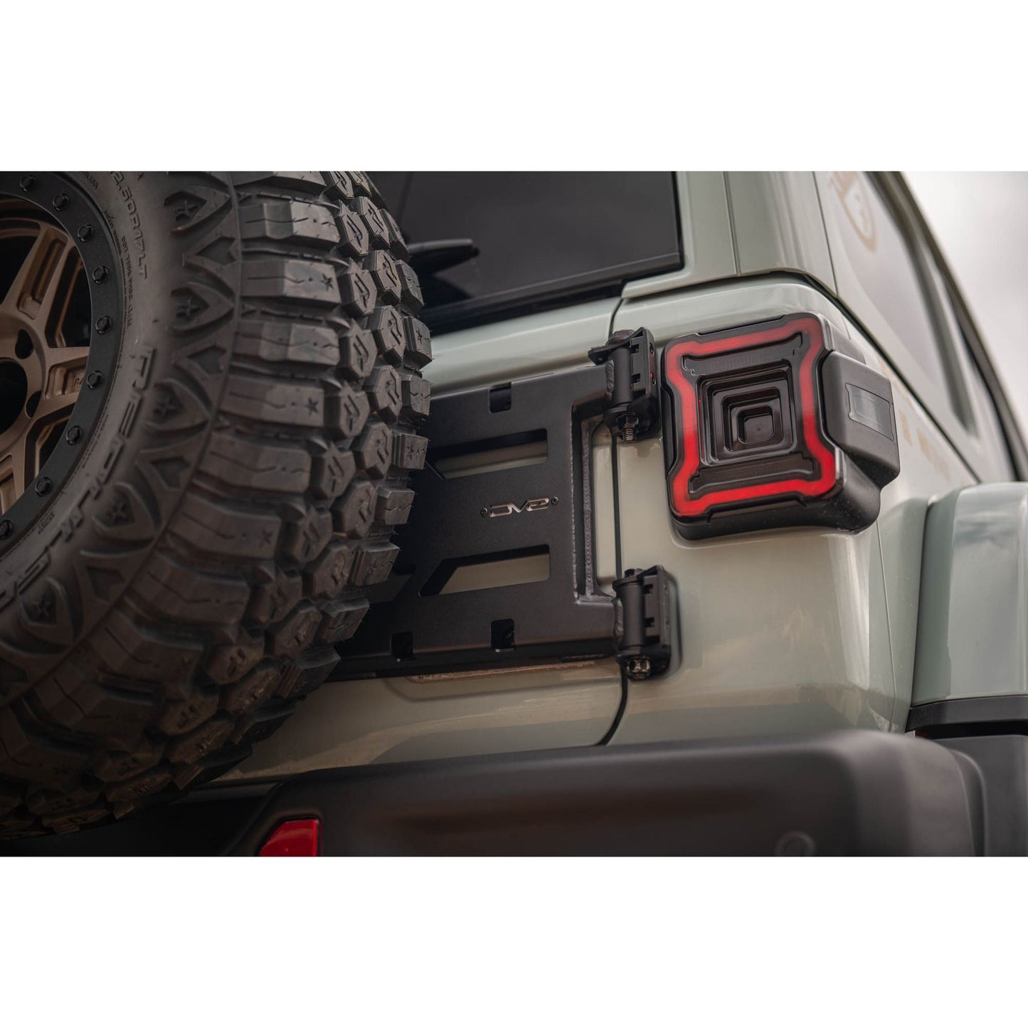 DV8 OFF-ROAD | 2018 2025 Jeep Wrangler JL Spare Tire Carrier  | TCJL-15