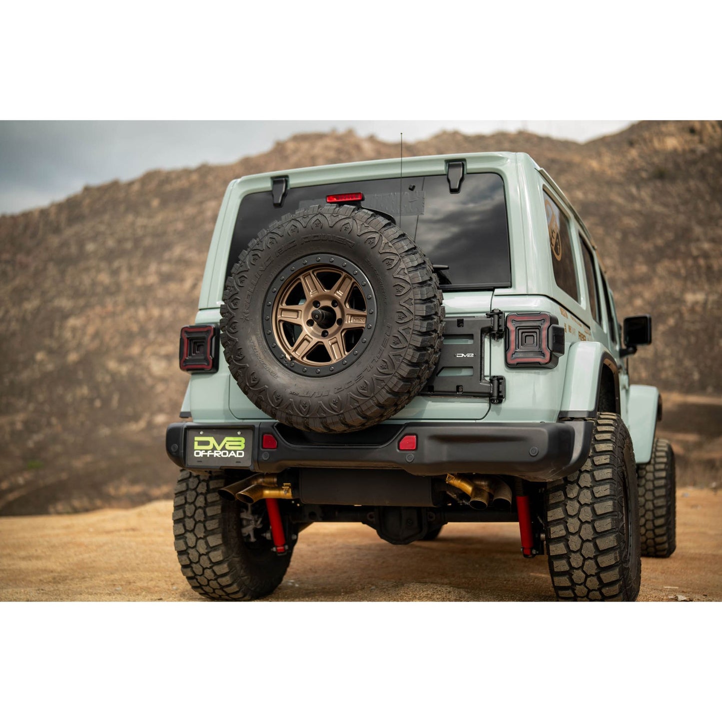 DV8 OFF-ROAD | 2018 2025 Jeep Wrangler JL Spare Tire Carrier  | TCJL-15